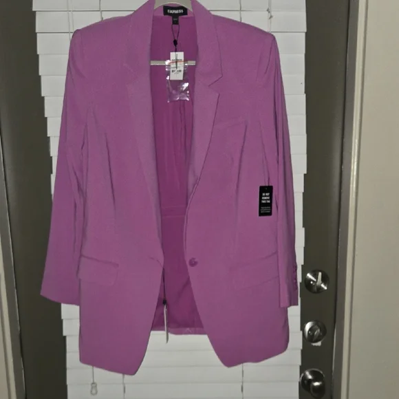 Express Women's Lavender Blazer - Picture 1 of 7